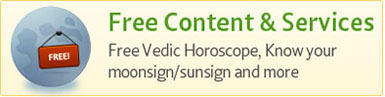 Free Content & Services - Free Vedic Horoscope, Know your moonsign/sunsign and more